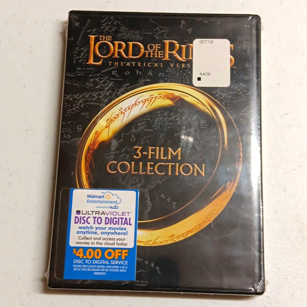 The Lord Of The Rings 3 Film Collection Nwt